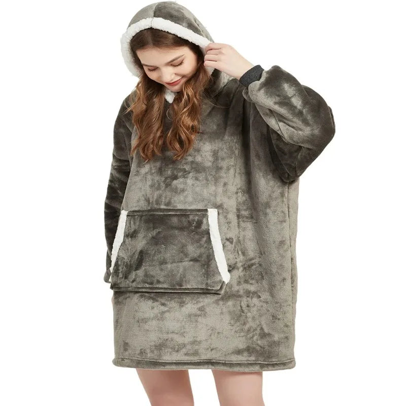 Couch-Couture – Weiche Oversize-Hoodie-Decke