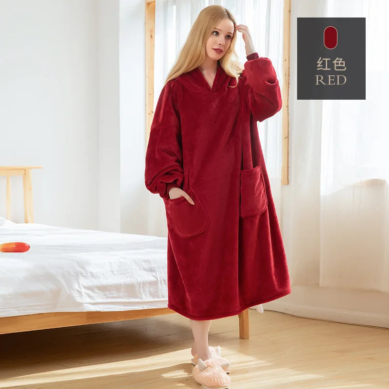 Sofa-Schnecke – Oversize-Kapuzenpulli-Decke