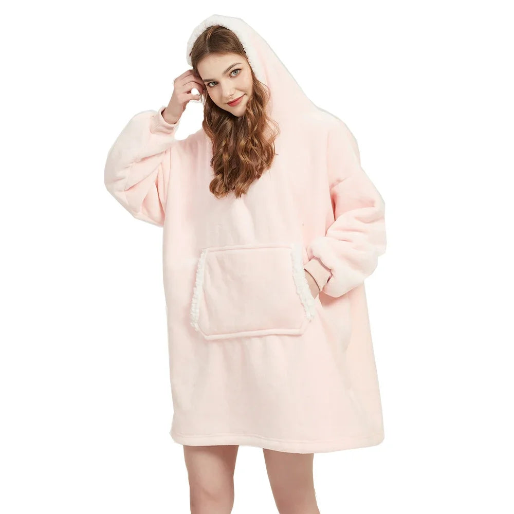 Couch-Couture – Weiche Oversize-Hoodie-Decke