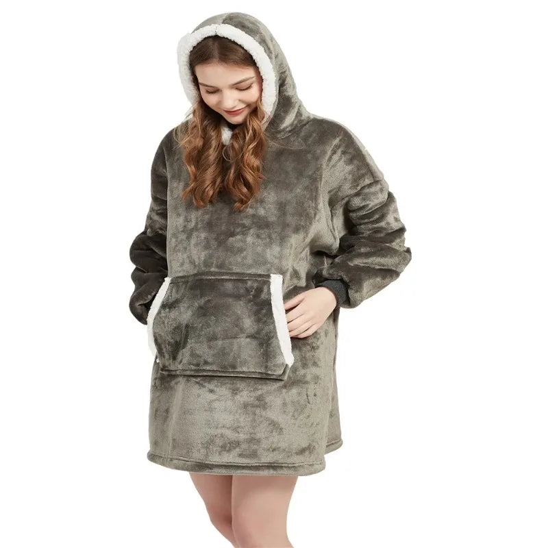 Couch-Couture – Weiche Oversize-Hoodie-Decke