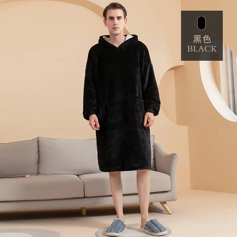 Sofa-Schnecke – Oversize-Kapuzenpulli-Decke