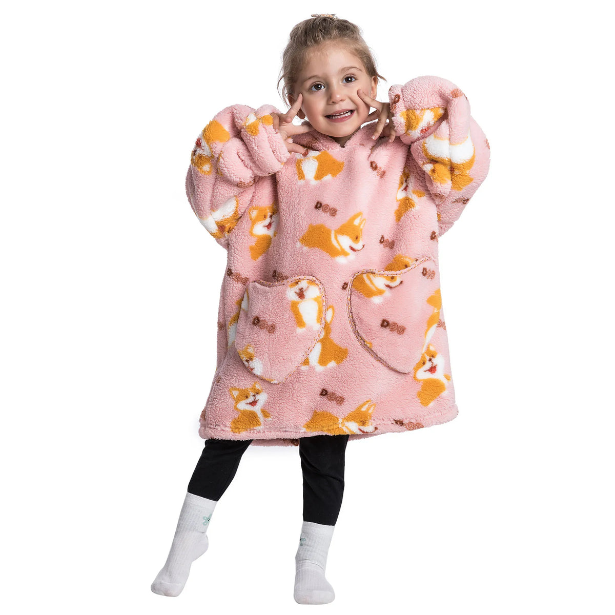 Sherpa-Sweetie – Oversize-Hoodie-Decke