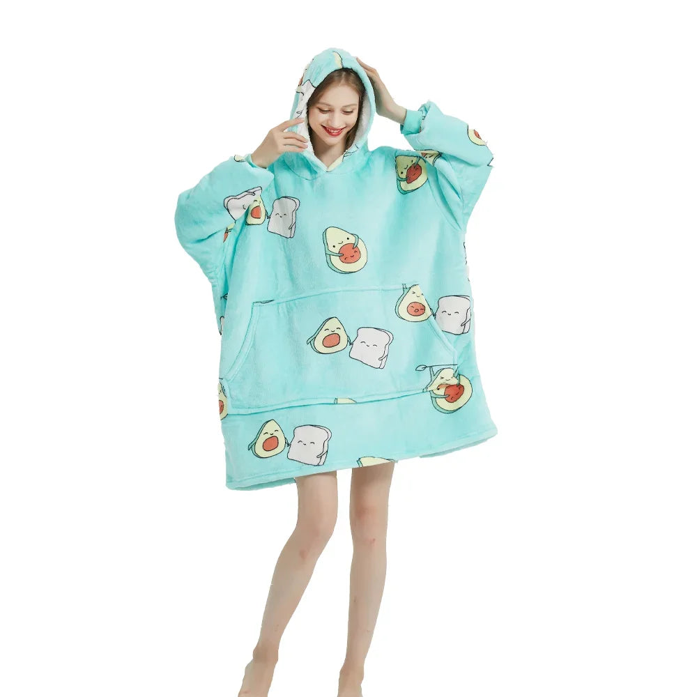Couch-Couture – Weiche Oversize-Hoodie-Decke