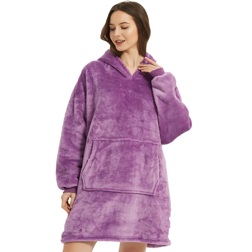 Couch-Couture – Weiche Oversize-Hoodie-Decke