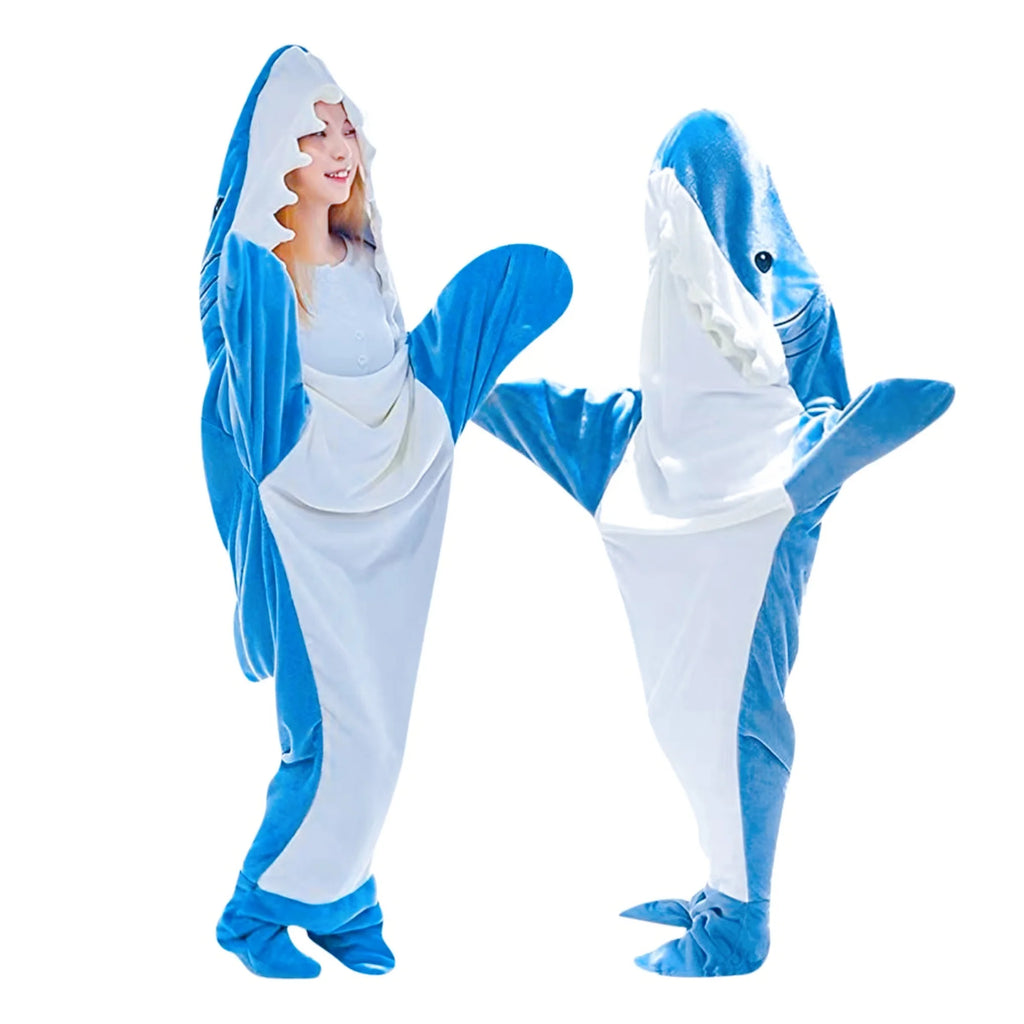 Hai-Hallo! – Flauschiger Kuschel-Onesie mit Kapuze