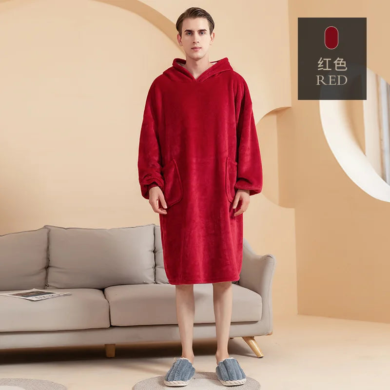 Sofa-Schnecke – Oversize-Kapuzenpulli-Decke