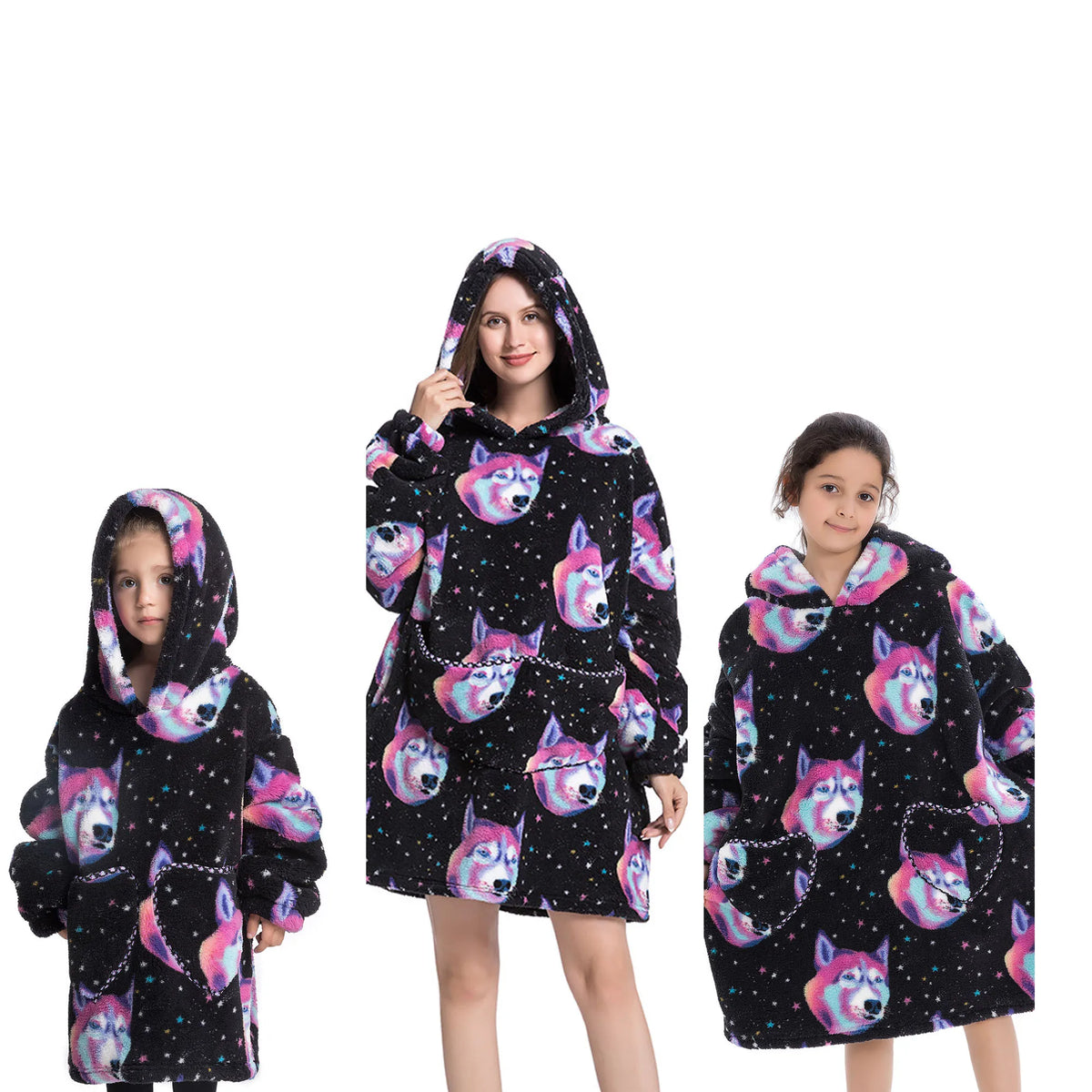 Sherpa-Sweetie – Oversize-Hoodie-Decke