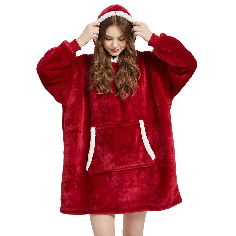 Couch-Couture – Weiche Oversize-Hoodie-Decke