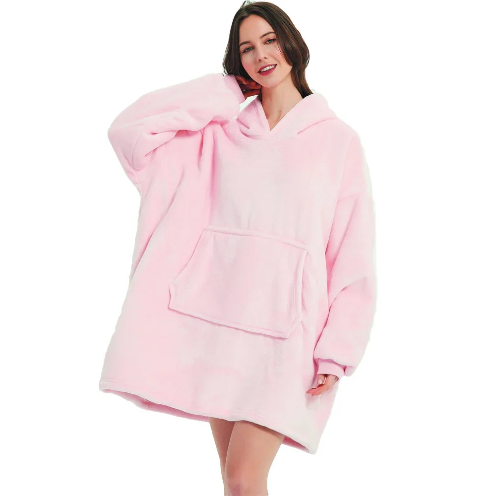 Couch-Couture – Weiche Oversize-Hoodie-Decke