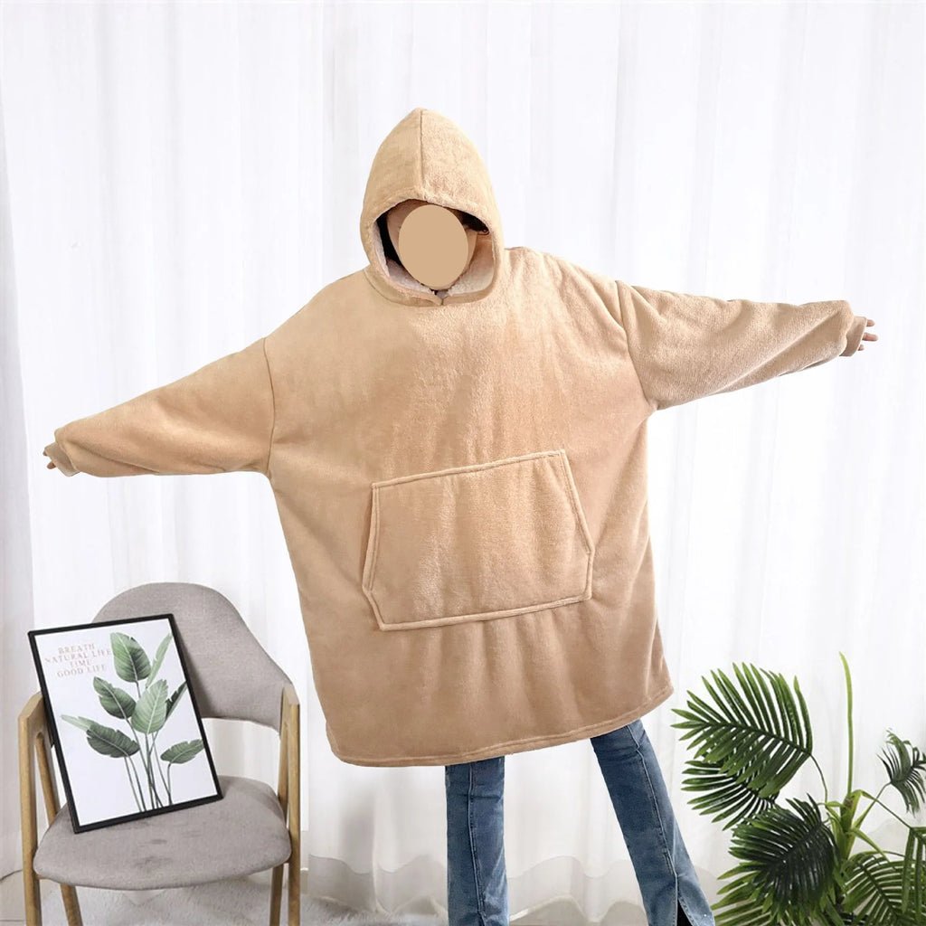 Kalt-draußen-Kokon – Warmer Lounge-Hoodie