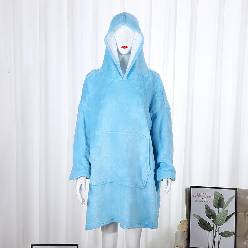 Kalt-draußen-Kokon – Warmer Lounge-Hoodie