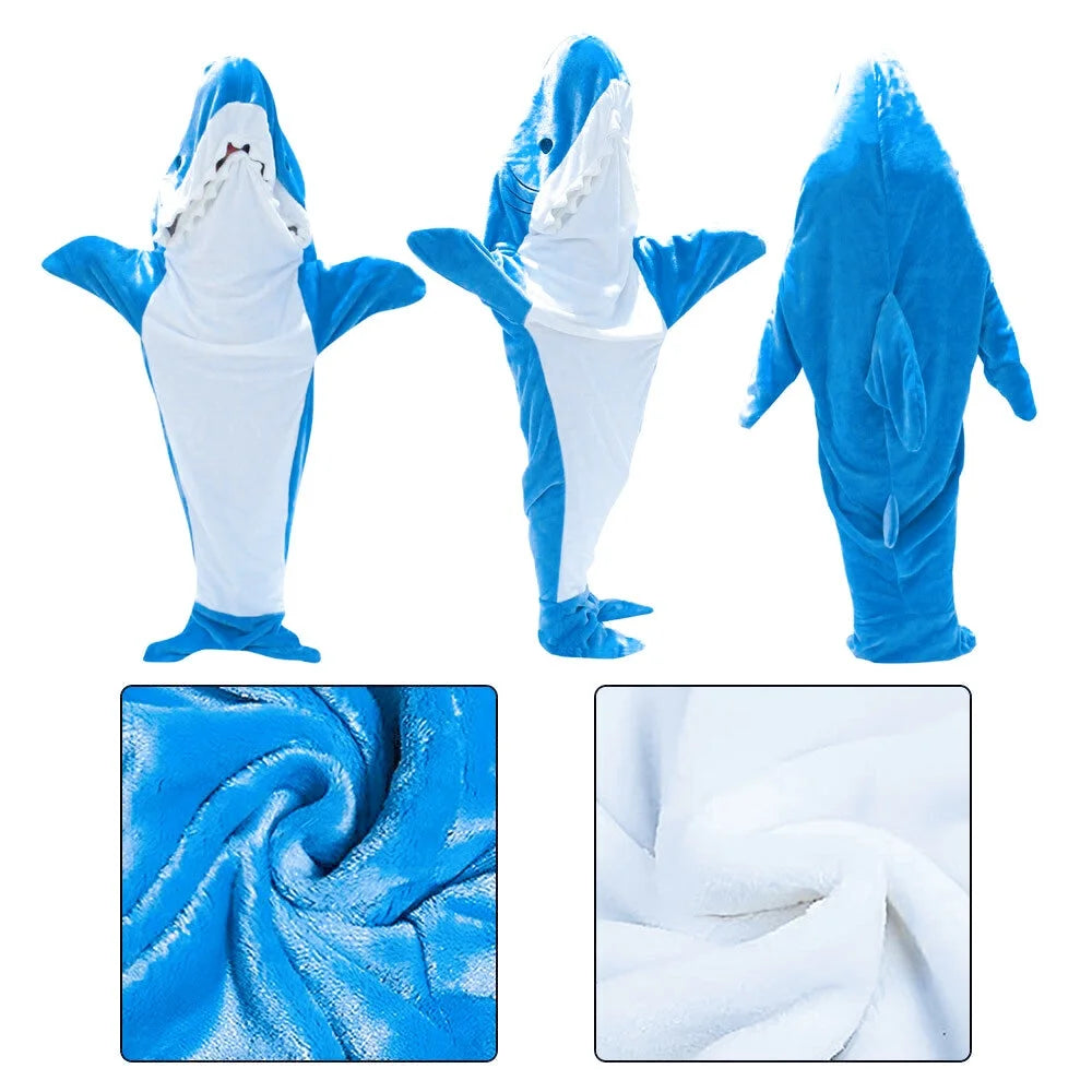 Hai-Hallo! – Flauschiger Kuschel-Onesie mit Kapuze