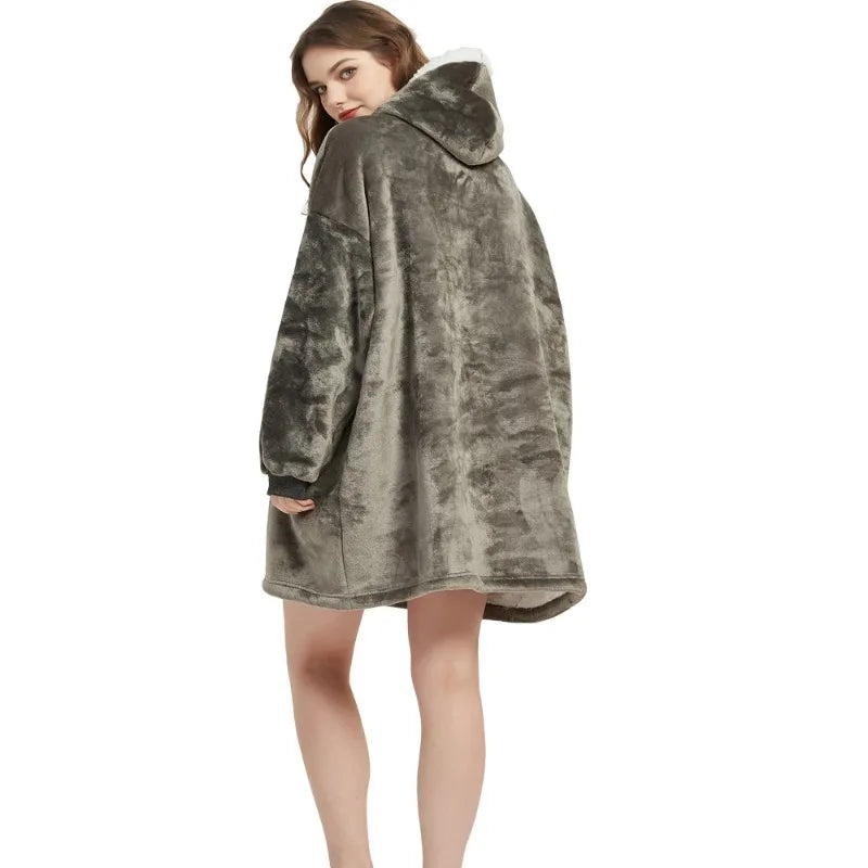 Couch-Couture – Weiche Oversize-Hoodie-Decke