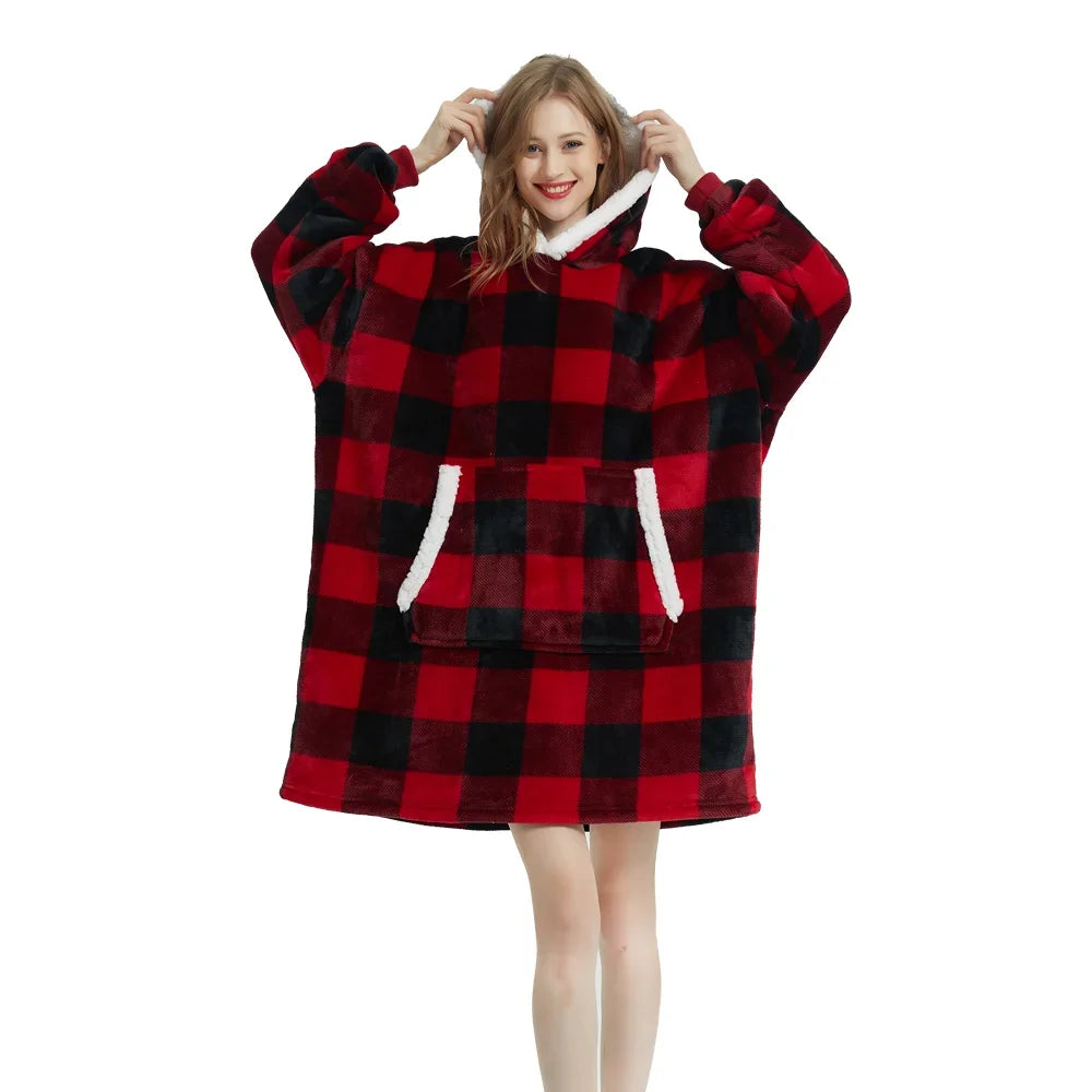 Couch-Couture – Weiche Oversize-Hoodie-Decke
