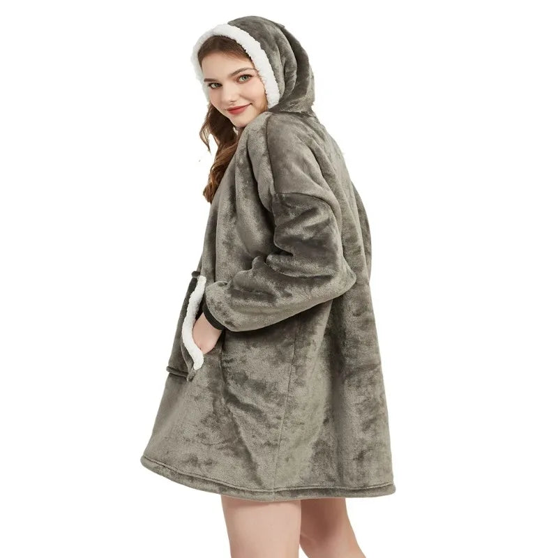 Couch-Couture – Weiche Oversize-Hoodie-Decke