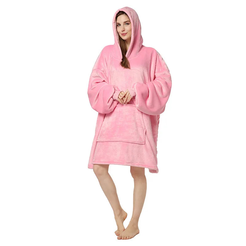 Kalt-draußen-Kokon – Warmer Lounge-Hoodie