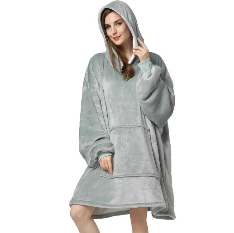 Kalt-draußen-Kokon – Warmer Lounge-Hoodie